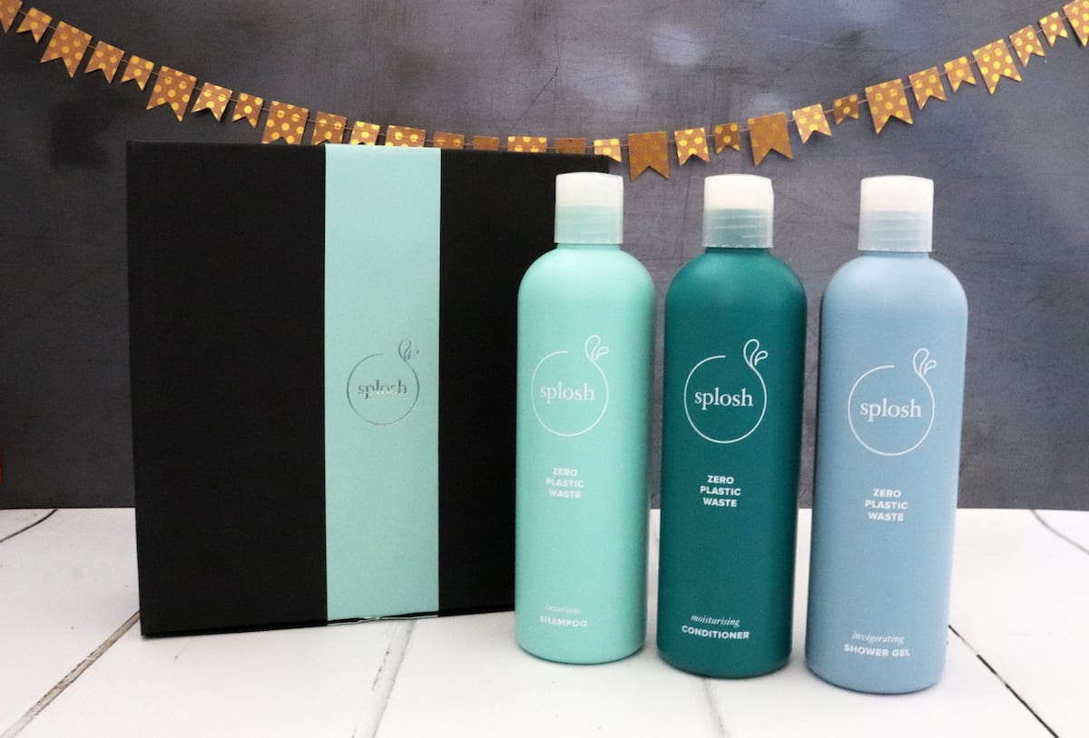 Splosh range of refillable shampoo, shower gel and conditioner bottles