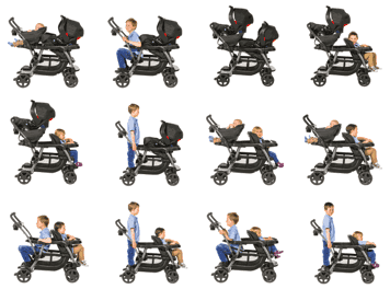 graco ready to grow double stroller positions