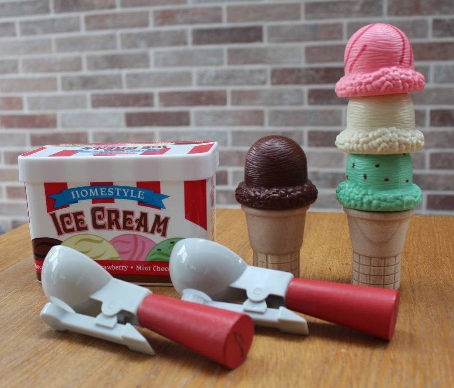 Melissa and Doug Scoop & Stack Ice Cream Cone Playset Review - What the  Redhead said