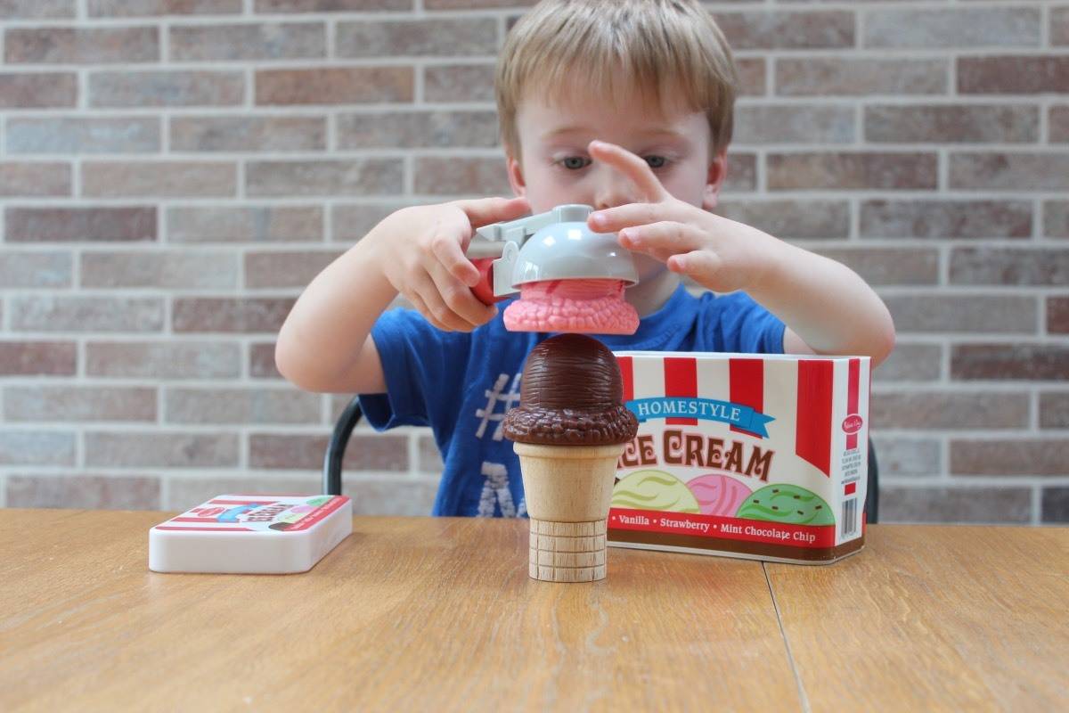 Melissa and Doug Scoop & Stack Ice Cream Cone Playset Review - What the  Redhead said