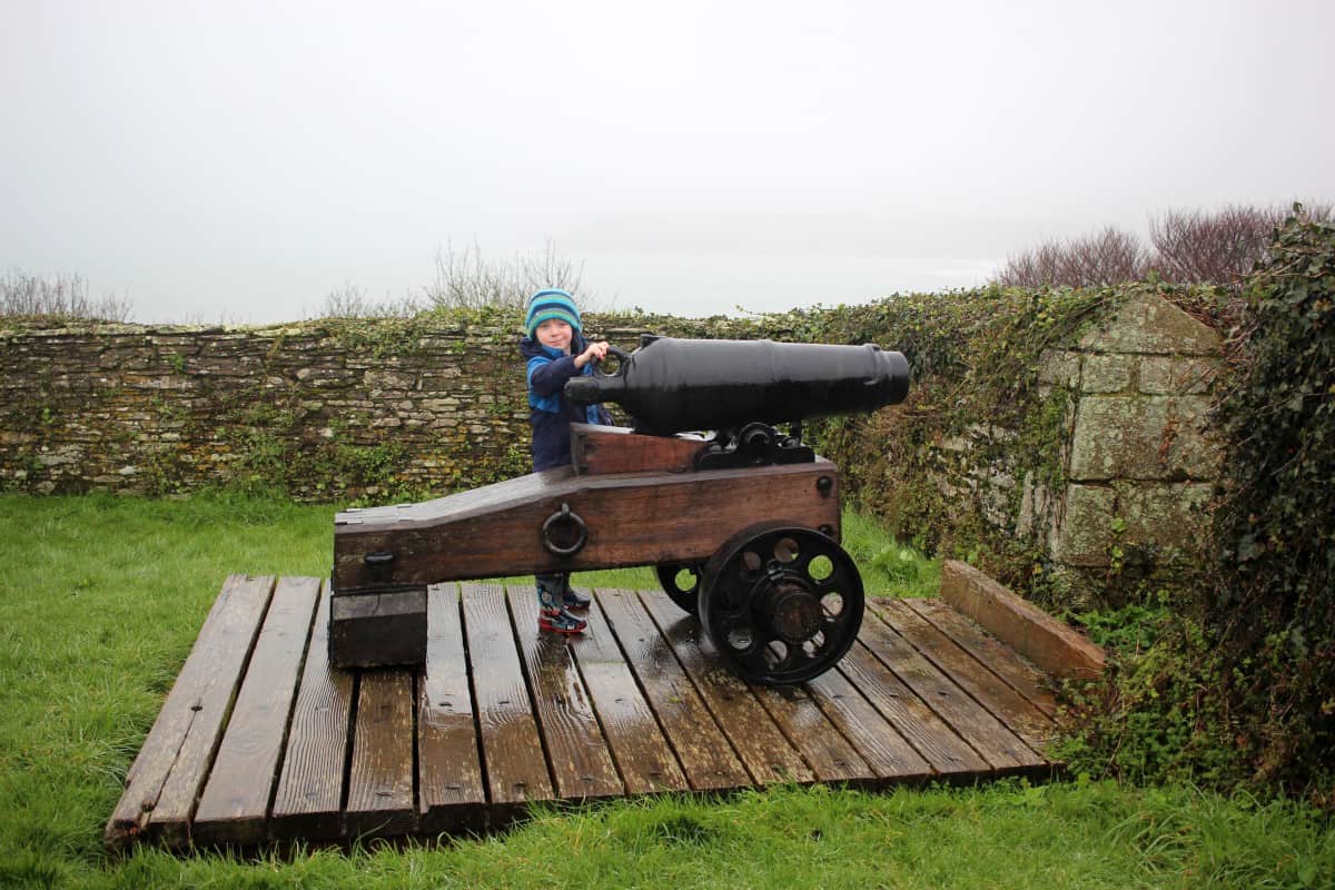 A very wet trip to Pendennis Castle {English Heritage}