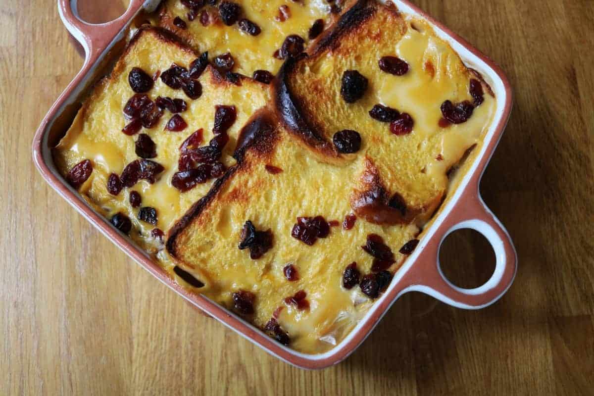 Festive Brioche Bread And Butter Pudding What The Redhead Said