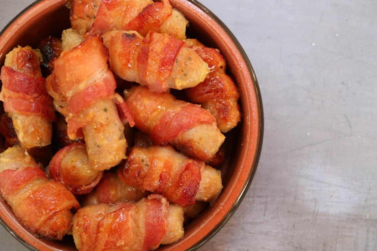 Honey and Mustard Pigs in Blankets- What the Redhead said