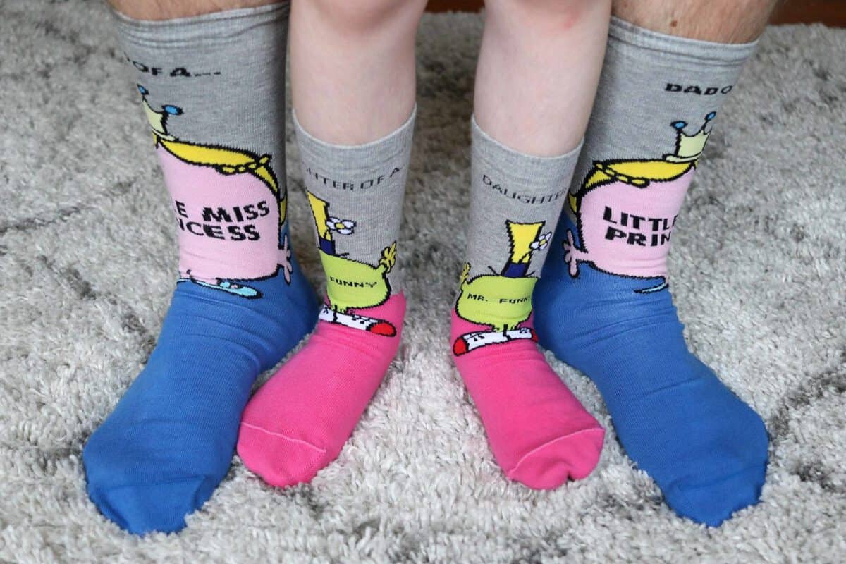 dad baby matching socks