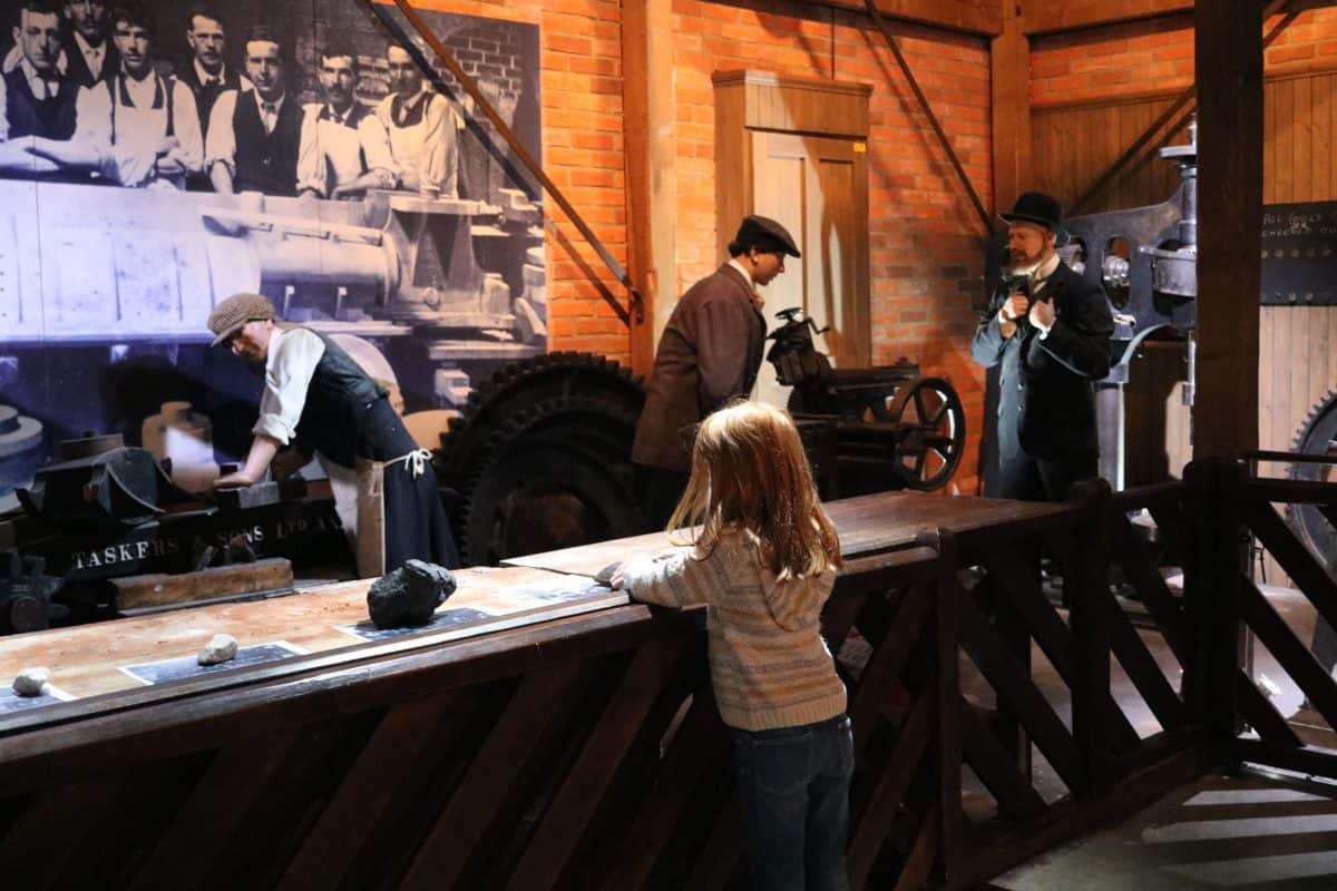 Inside the steel works at Milestones Living History Museum - Basingstoke, Hampshire