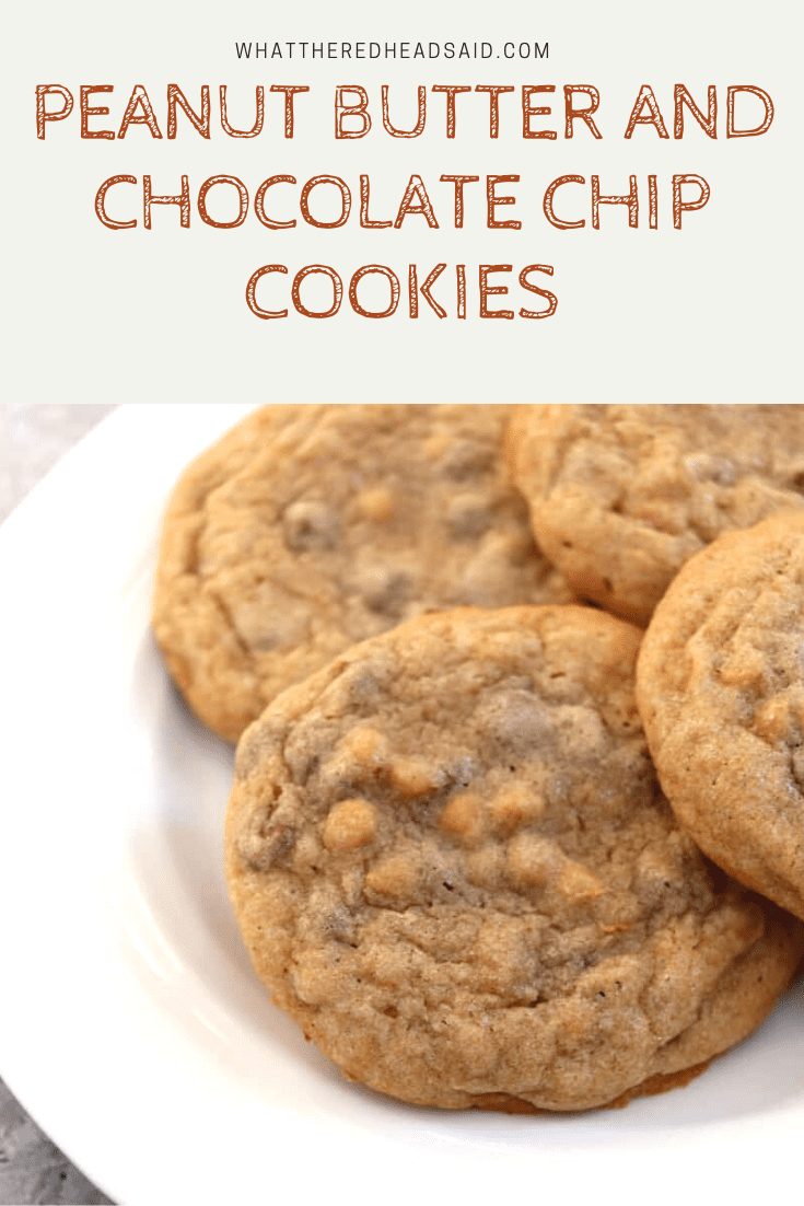 Peanut Butter and Chocolate Chip Cookies