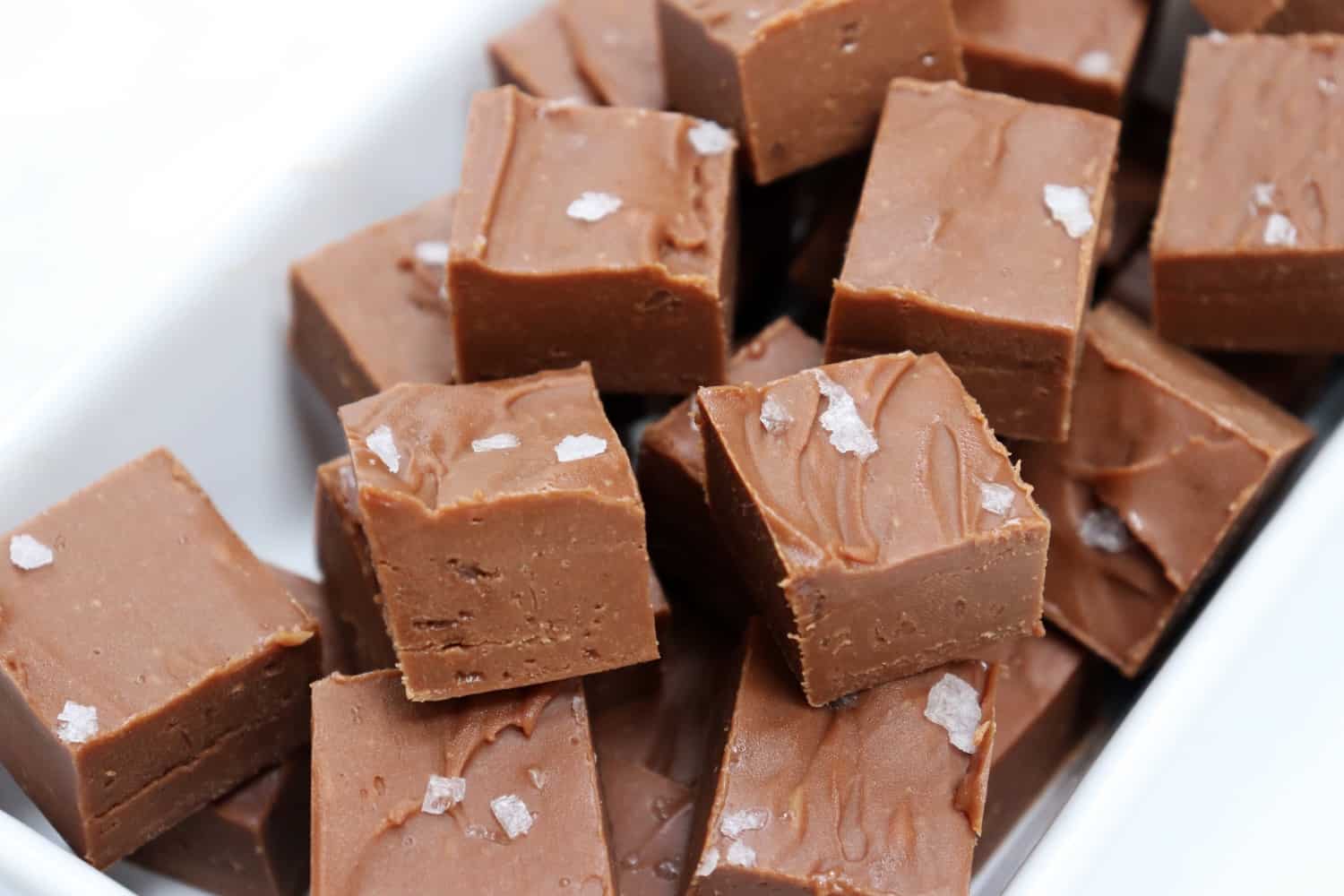 Salted Caramel Slow Cooker Fudge What