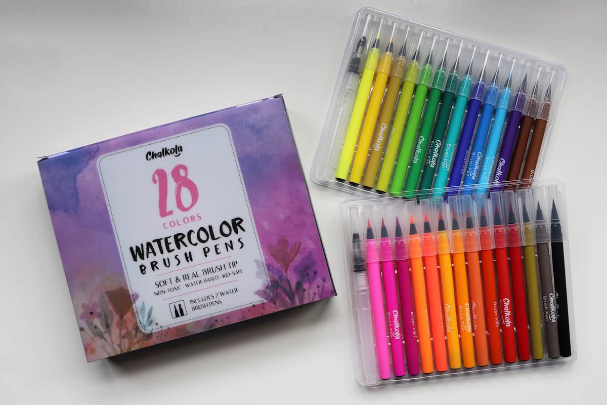 How to Draw a Portrait Using Watercolor Brush Pens - Chalkola