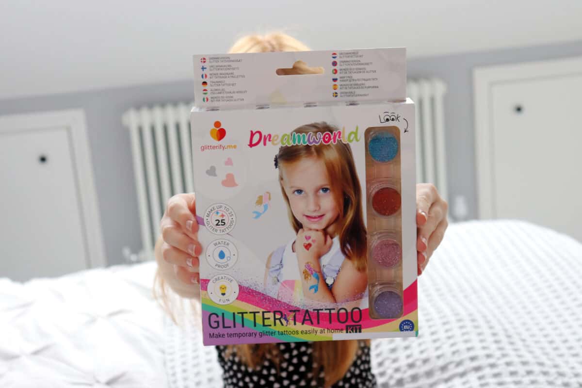 Kids DIY Temporary Tattoo - FabLab Glitter Tattoo Kit Review 