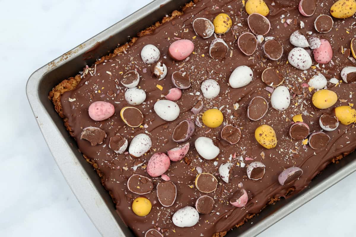 Chocolate Easter Mini Egg Flapjacks