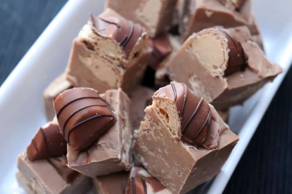 Slow Cooker Kinder Bueno Fudge Recipe What the Redhead said
