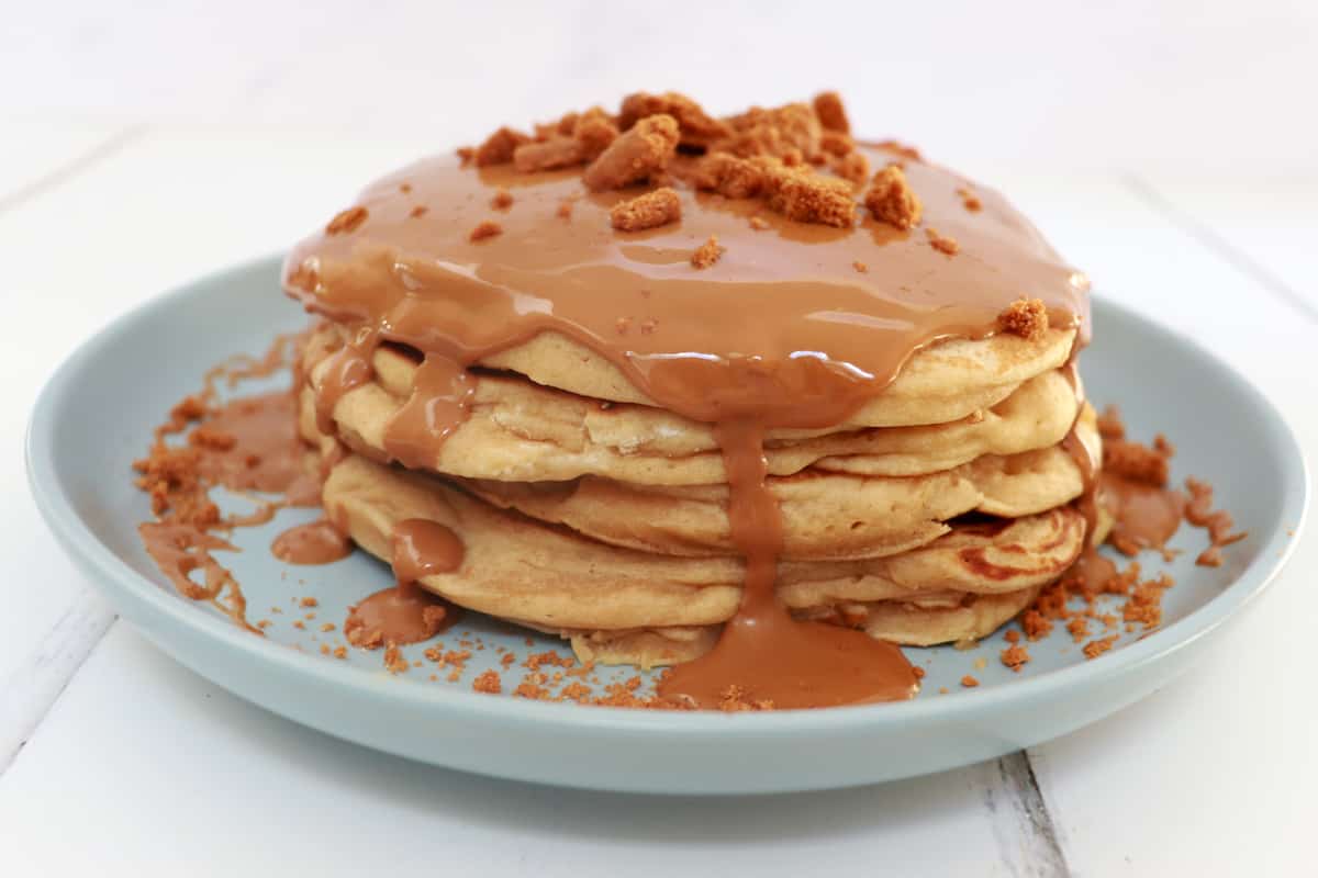 Lotus Biscoff Pancakes Recipe What The Redhead Said